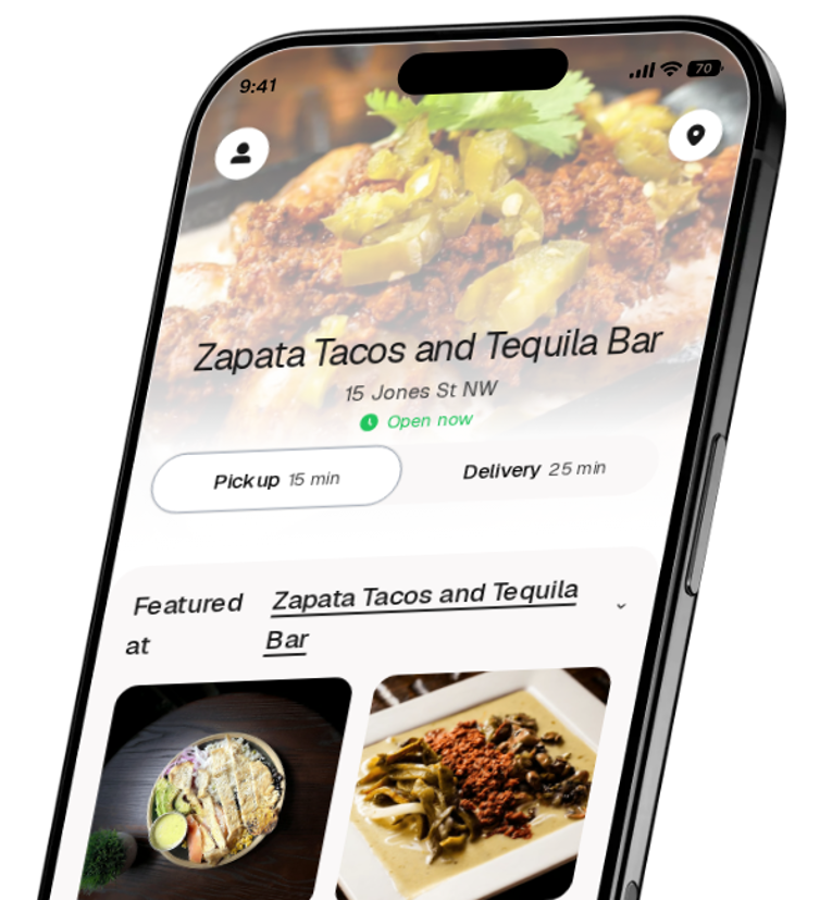 Zapata Tacos and Tequila Bar app preview