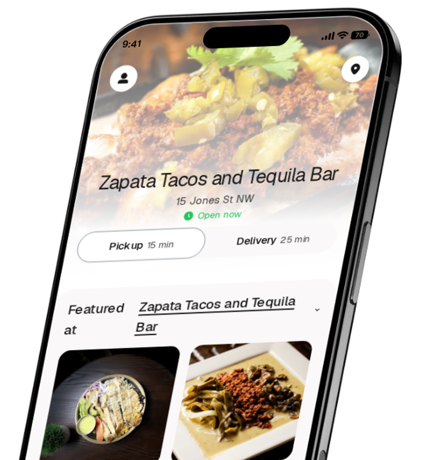 Zapata Tacos and Tequila Bar app preview