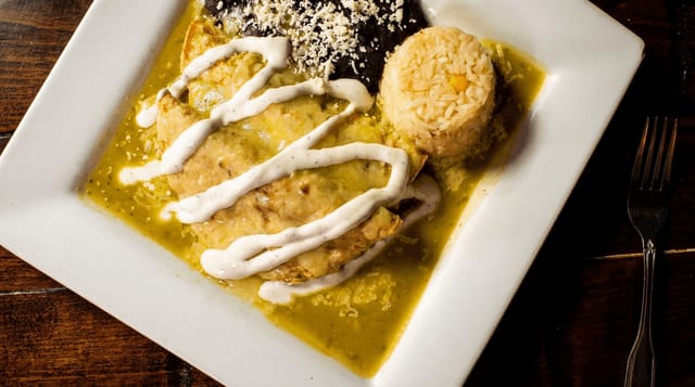 Enchiladas Verdes.